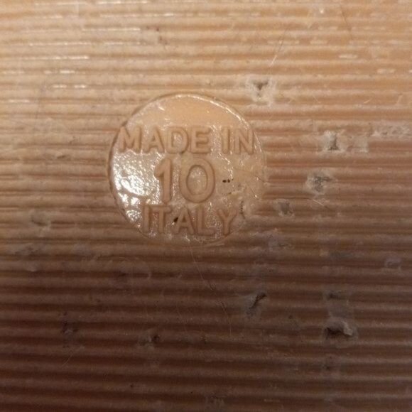 Lilly Pulitzer Size 10 Womens White Leather Wood Slide Sandals Made In Italy - Picture 5 of 10